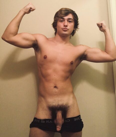 Boy with a big hairy dick