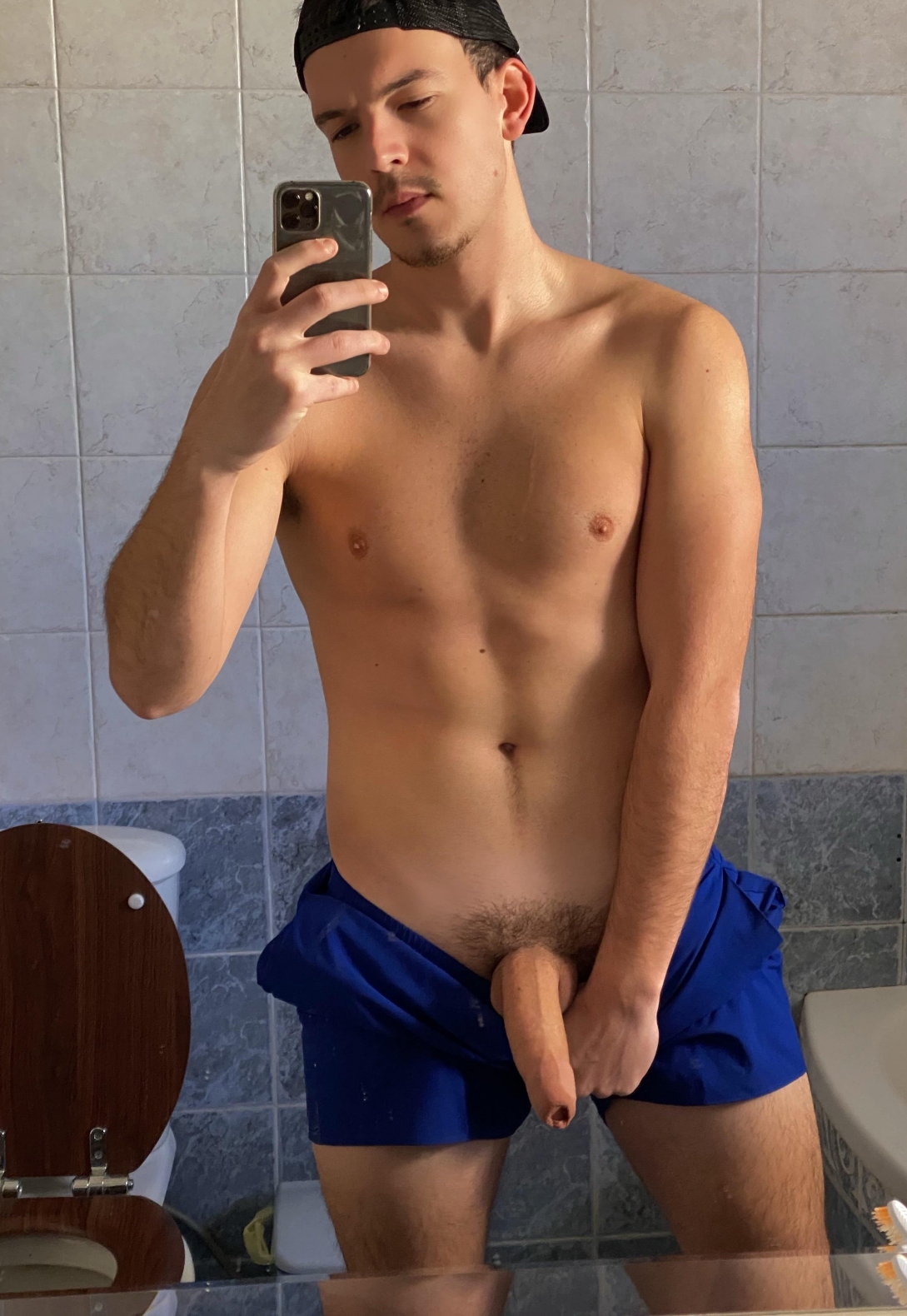 Hot boy with his cock out