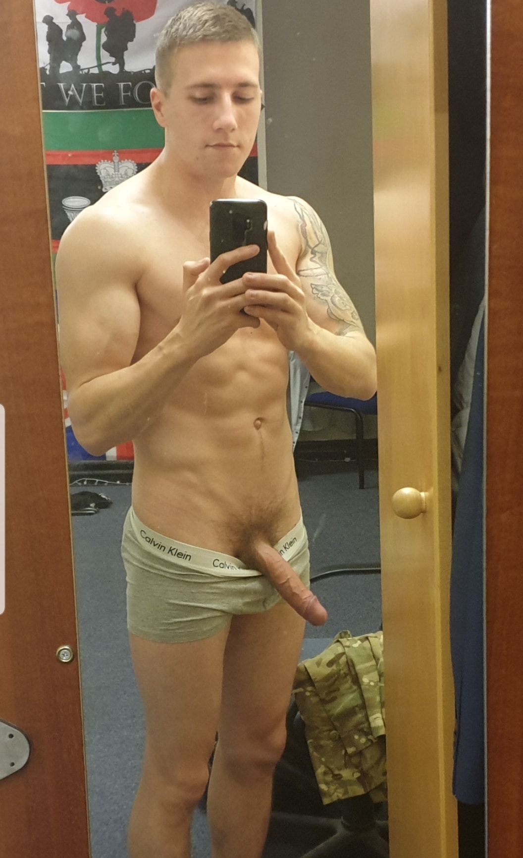 Hot guy dick out mirror